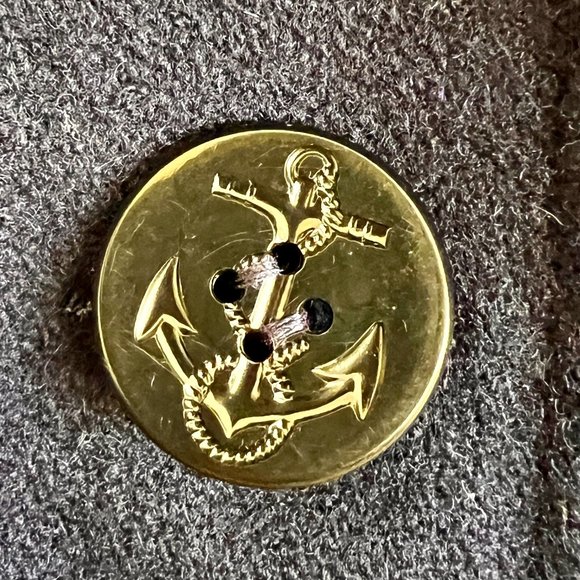 60's Navy Blue Pea Coat - Size Medium/Large -Sears - Picture 4 of 13